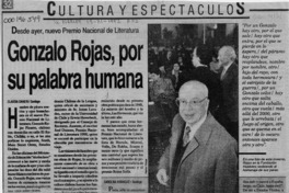 Gonzalo Rojas, por su palabra humana Gonzalo Rojas, por su palabra humana