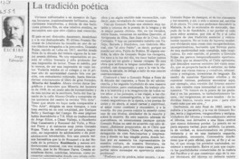 La tradición poética La tradición poética