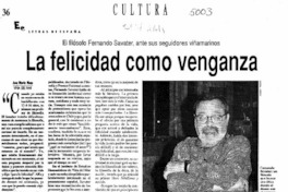 La felicidad como venganza  [artículo] Ana María Risco.