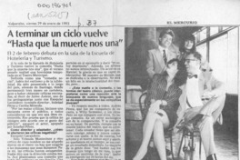 A terminar un ciclo vuelve "Hasta que la muerte nos una"  [artículo].