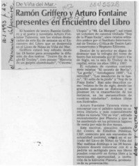 Ramón Griffero y Arturo Fontaine presentes en Encuentro del Libro Ramón Griffero y Arturo Fontaine presentes en Encuentro del Libro