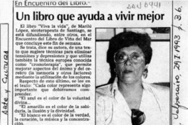 Un Libro que ayuda a vivir mejor  [artículo].