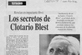 Los secretos de Clotario Blest  [artículo] Patricio Martínez.