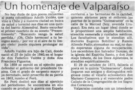 Un homenaje de Valparaíso Un homenaje de Valparaíso