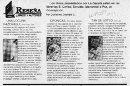 Tan de usted  [artículo] Guillermo Chandía C.