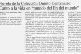 Canto a la vida en "Mundo del fin del mundo"  [artículo].