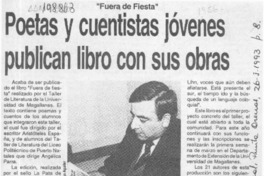 Poetas y cuentistas jóvenes publican libro con sus obras  [artículo].