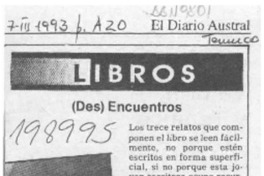 (Des)encuentros  [artículo] Helder Binimelis.