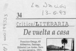 De vuelta a casa  [artículo] Mariano Aguirre.
