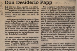 Don Desiderio Papp Don Desiderio Papp