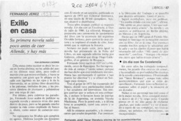 Exilio en casa  [artículo] Leonardo Cáceres.
