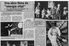 Una Obra llena de "energía vital" Una Obra llena de "energía vital"