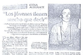 "Los jóvenes tienen mucho que decir" (entrevista)