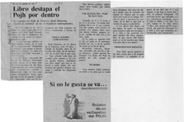 Libro destapa el Pojh por dentro  [artículo].