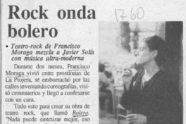 Rock onda bolero  [artículo].