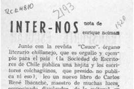 Inter - Nos  [artículo] Enrique Neiman.