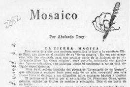 Mosaico  [artículo] Abelardo Troy.