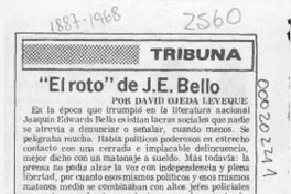 "El roto" de J. E. Bello "El roto" de J. E. Bello