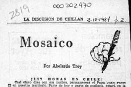Mosaico  [artículo] Abelardo Troy.