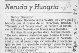 Neruda y Hungría