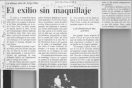 El exilio sin maquillaje  [artículo].