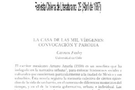 La casa de las mil vírgenes, convocación y parodia La casa de las mil vírgenes, convocación y parodia