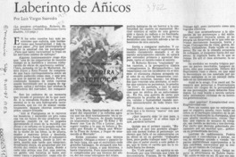 Laberinto de añicos  [artículo] Luis Vargas Saavedra.
