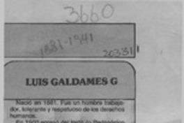 Luis Galdames G. Luis Galdames G.