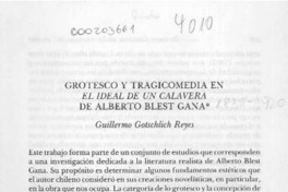 Grotesco y tragicomedia en "El ideal de un calavera" de Alberto Blest Gana