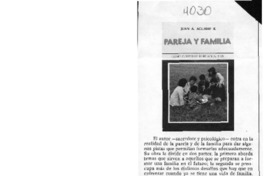 Pareja y familia  [artículo] F. R.