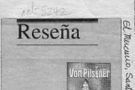 Von Pilsener, primer personaje de la historieta chilena Von Pilsener, primer personaje de la historieta chilena