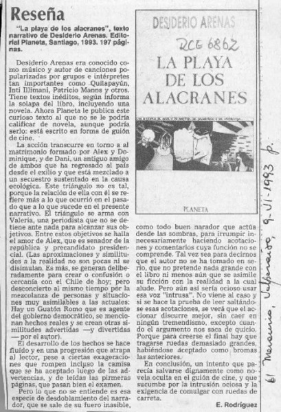 Reseña  [artículo] E. Rodríguez.
