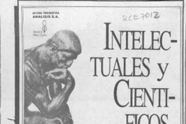 Intelectuales y científicos chilenos  [artículo] Oscar Pinochet de la Barra.