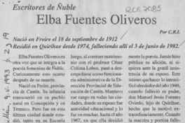 Elba Fuentes Oliveros  [artículo] C. R. I.