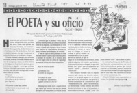 El poeta y su oficio  [artículo] Jaime Valdivieso.