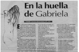 En la huella de Gabriela En la huella de Gabriela
