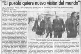 "El Pueblo quiere una nueva visión del mundo"  [artículo].
