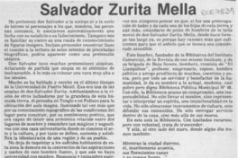 Salvador Zurita Mella  [artículo].