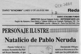 Natalicio de Pablo Neruda  [artículo].
