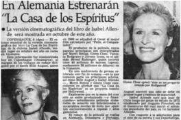 Por qué "La casa de los espíritus" se filmó en Portugal y no en Chile? Por qué "La casa de los espíritus" se filmó en Portugal y no en Chile?