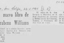 Presentarán nuevo libro de Hermelo Arabana Williams Presentarán nuevo libro de Hermelo Arabana Williams