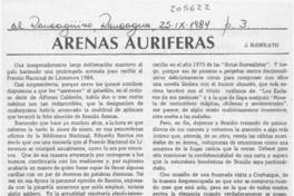 Arenas auríferas Arenas auríferas
