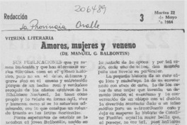 "Amores, mujeres y veneno" "Amores, mujeres y veneno"