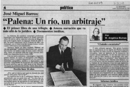 "Palena, un río, un arbitraje"  [artículo] M. Angélica Bulnes.