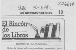 Homero en la Academia