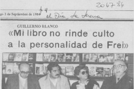 Mi libro no rinde culto a la personalidad de Frei Mi libro no rinde culto a la personalidad de Frei