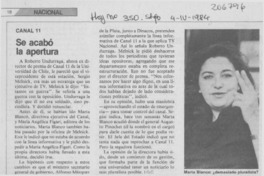 Se acabó la apertura