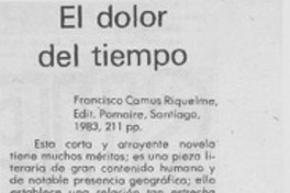 "El dolor del tiempo" "El dolor del tiempo"