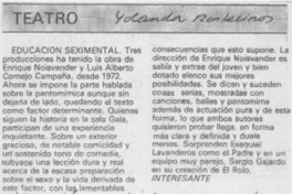 "Educación seximental" "Educación seximental"
