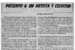 Presento a un artista y escritor Presento a un artista y escritor